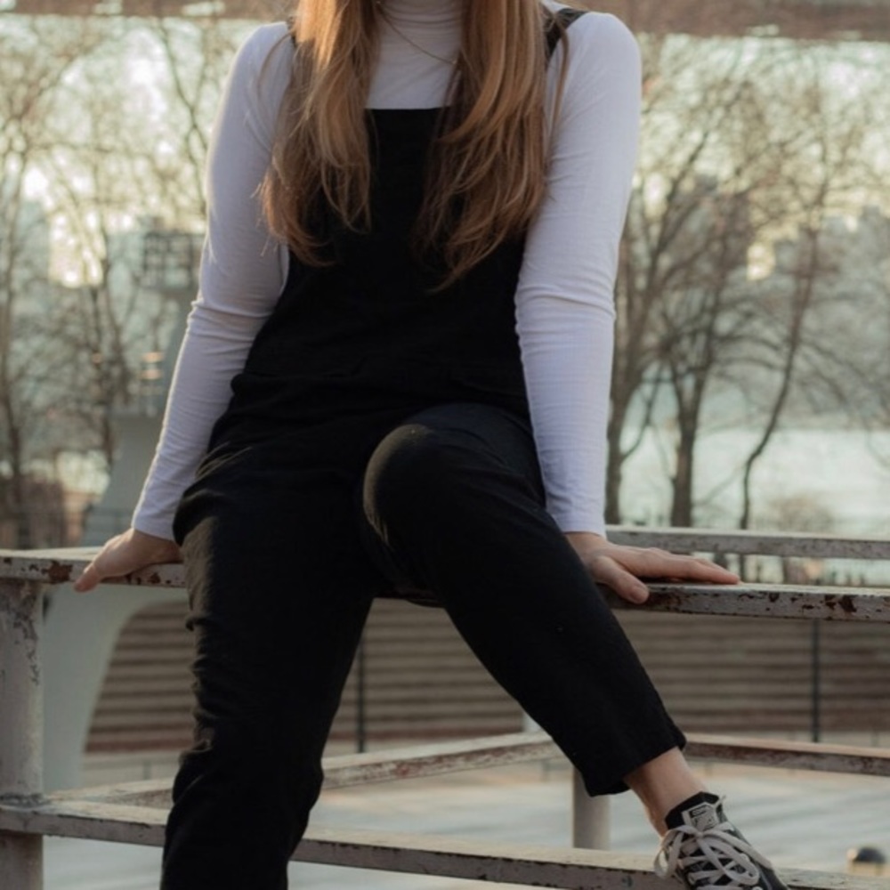 White long sleeve free people white turtleneck